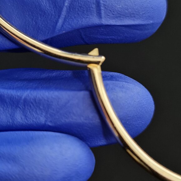 18k gold bangle - Nail cuff bangle - Pics part 2 - Picture 6 of 16